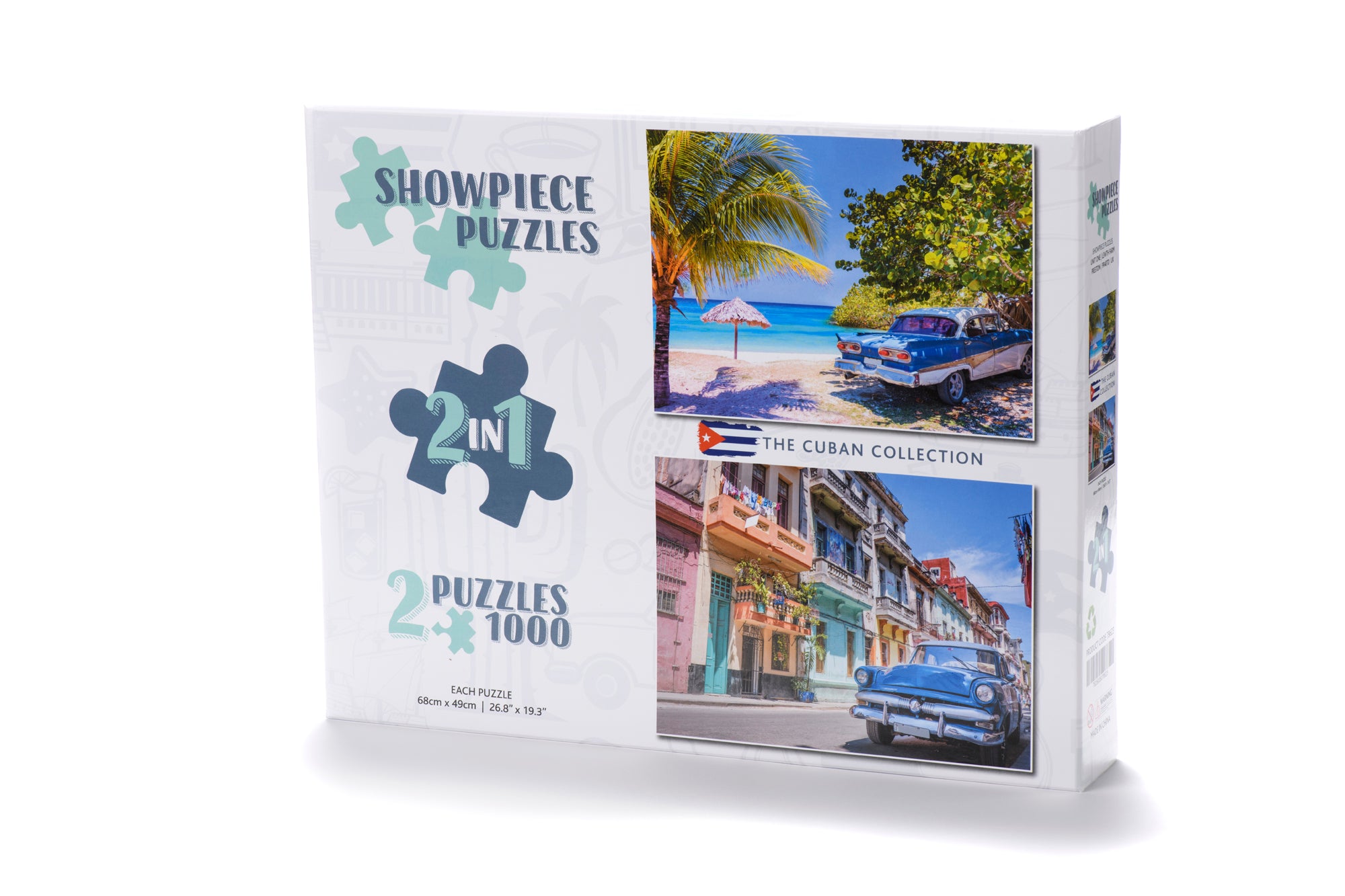 Showpiece Puzzles 2 x 1000 Piece Collection (Cuba) - 0