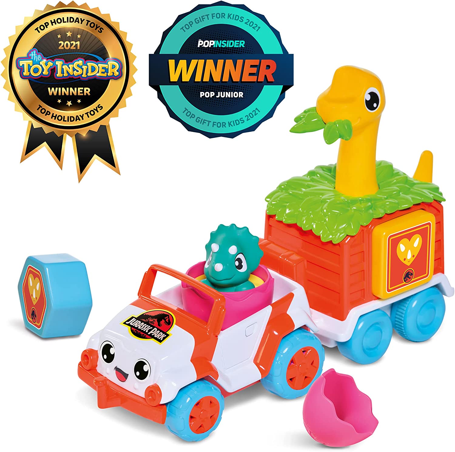 Toomies E73253 Tomy Dino Rescue Ranger, Educational Push & Go Vehicle