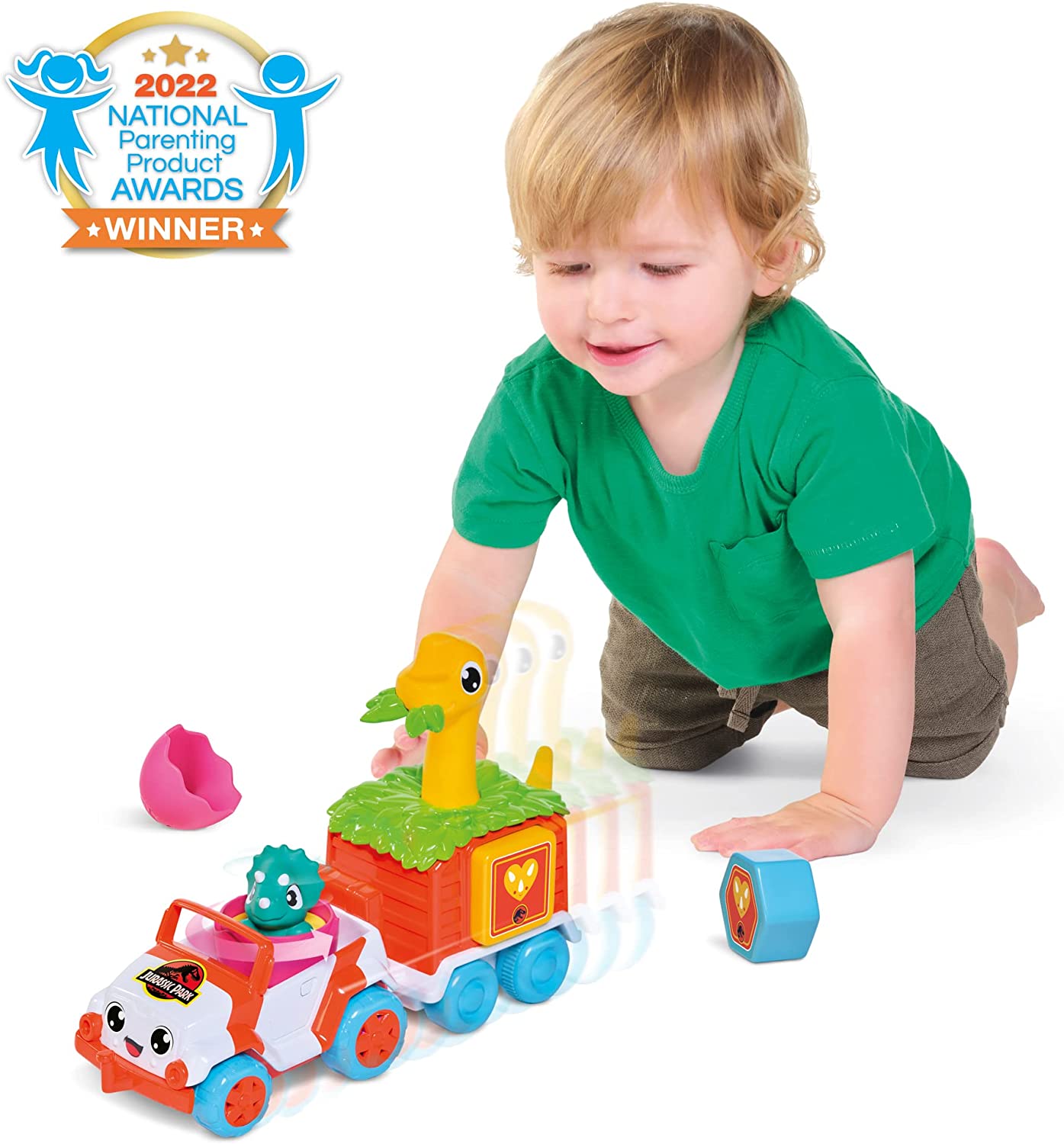 Toomies E73253 Tomy Dino Rescue Ranger, Educational Push & Go Vehicle