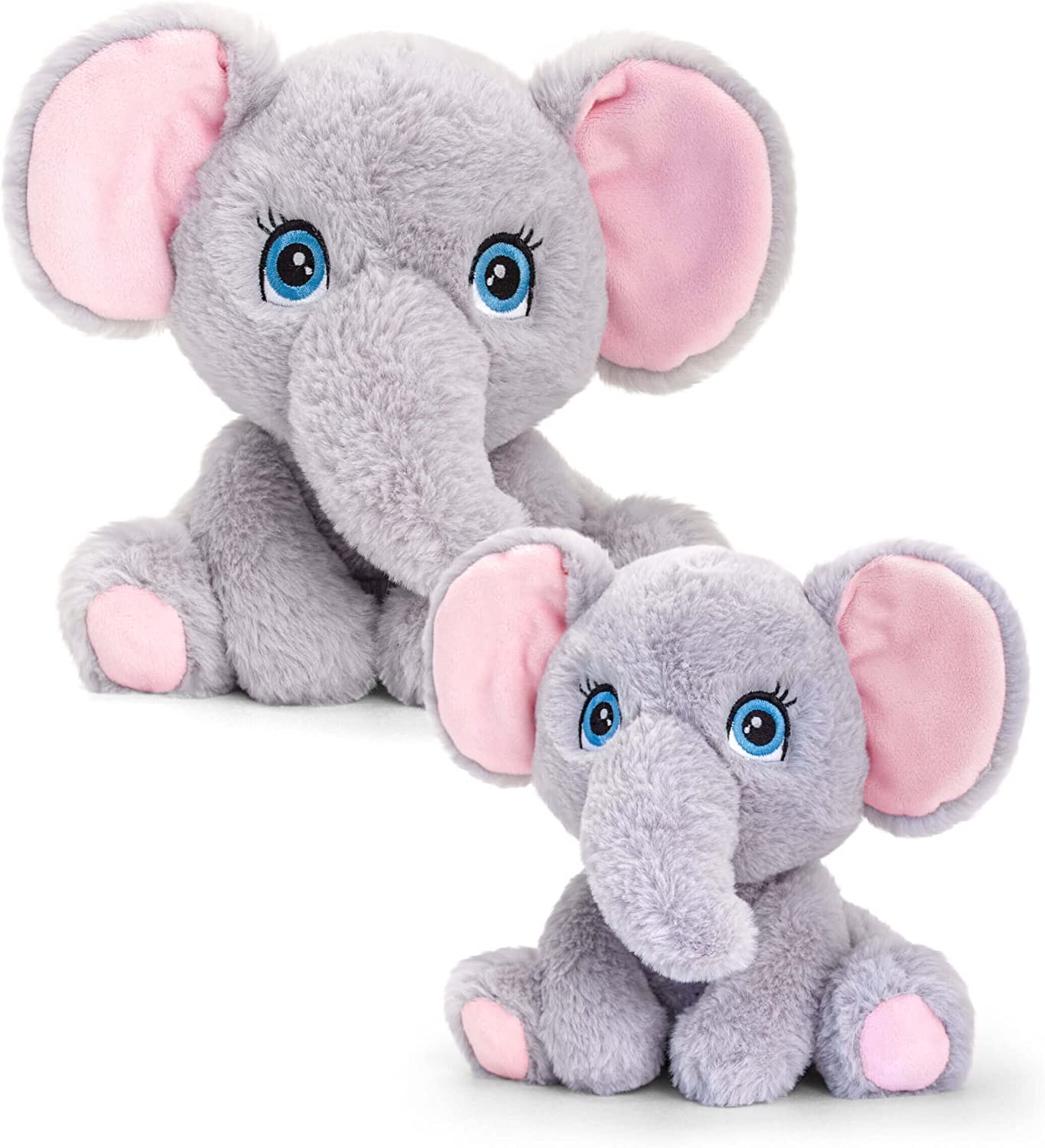 Keel Adoptable World ELEPHANT 16cm 100% Recycled Eco Plush Soft Toy - 0