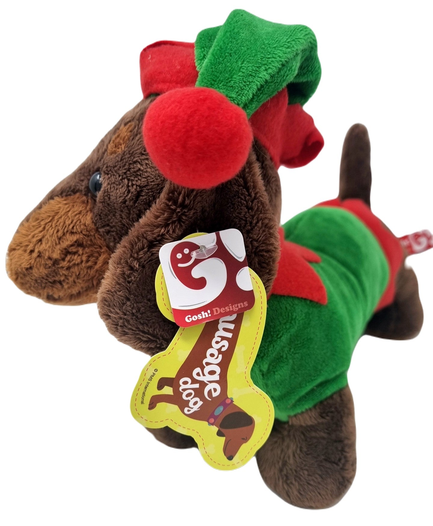 Elf Sausage Dog Festive Plush Soft Toy 30cm / 12"