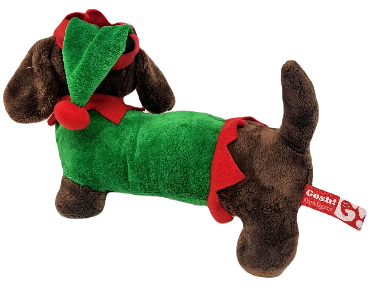 Elf Sausage Dog Festive Plush Soft Toy 30cm / 12"