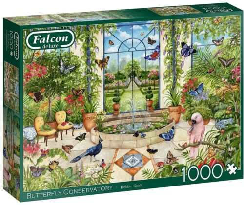 Jumbo, Falcon de luxe - Butterfly Conservatory Jigsaw Puzzles 1,000 Piece - 0