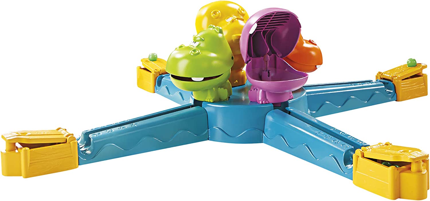 Hasbro Toys Hungry Hungry Hippos Launchers Game for Children Aged 4 and Up, Electronic Pre-School Game for 2-4 Players