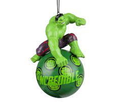 Marvel Christmas Tree Decorations Baubles - Hulk, Thor, Spiderman, Captain America