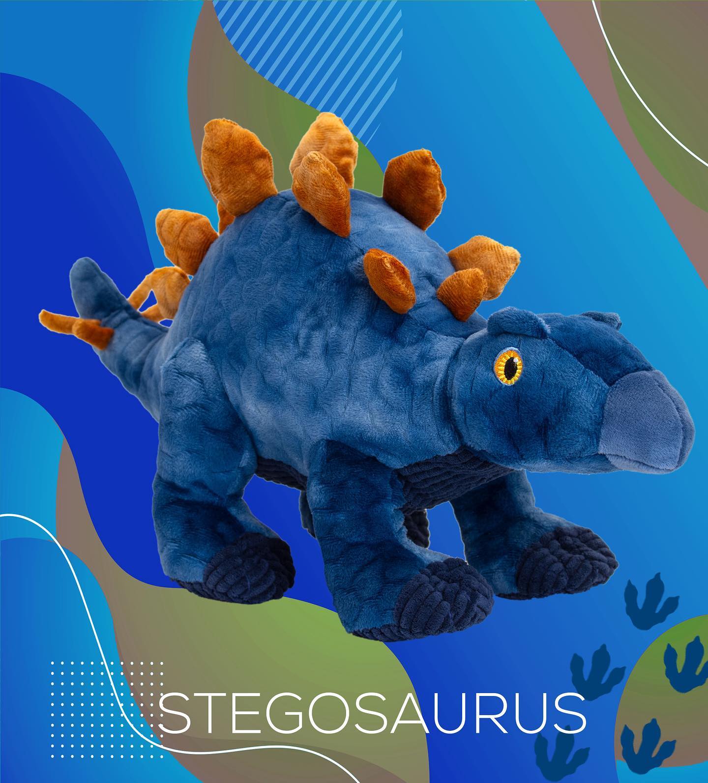 Keeleco 100% Recycled Plush Eco Toys (Stegosaurus) - 0