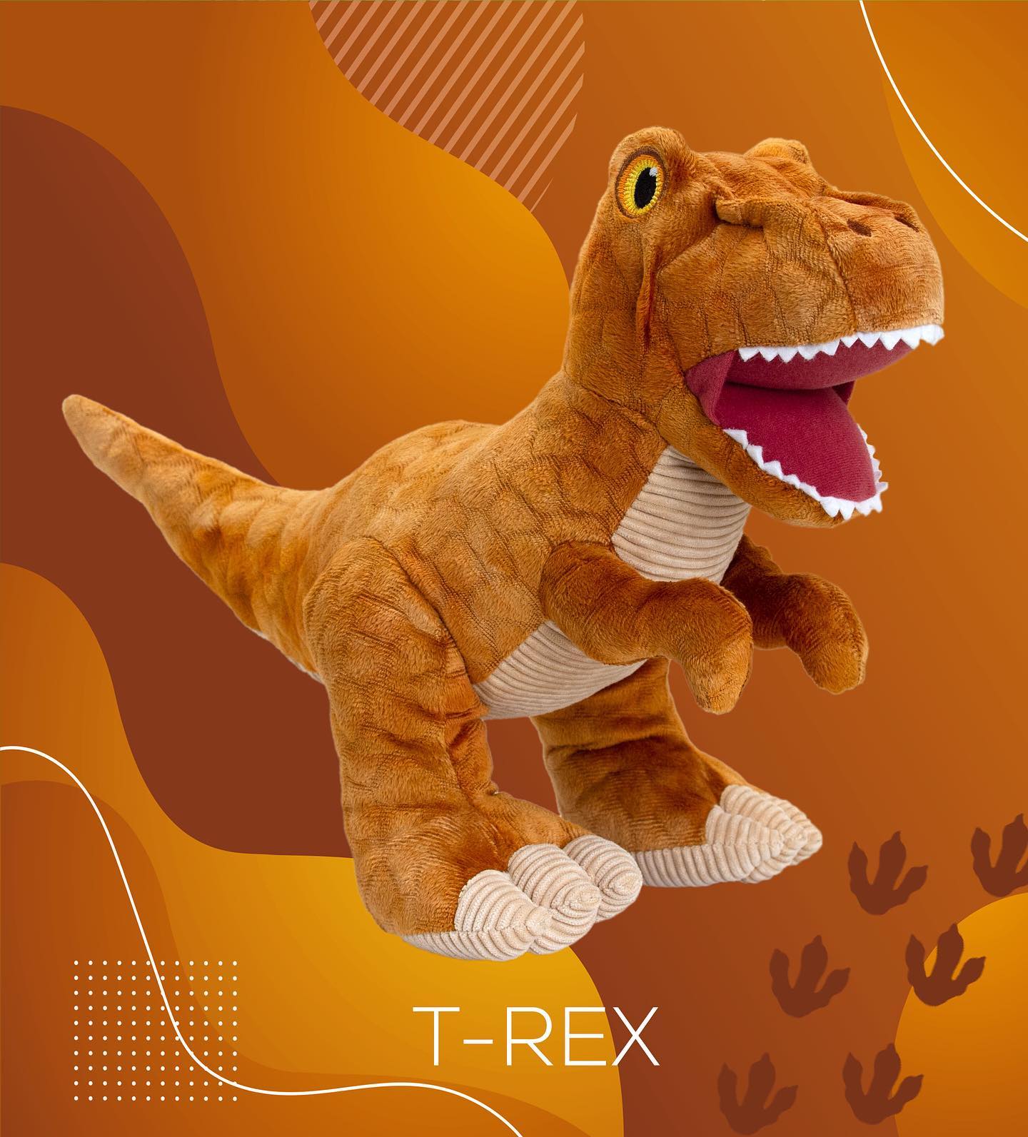 Keeleco 100% Recycled Plush Eco Toys (Tyrannosaurus Rex)