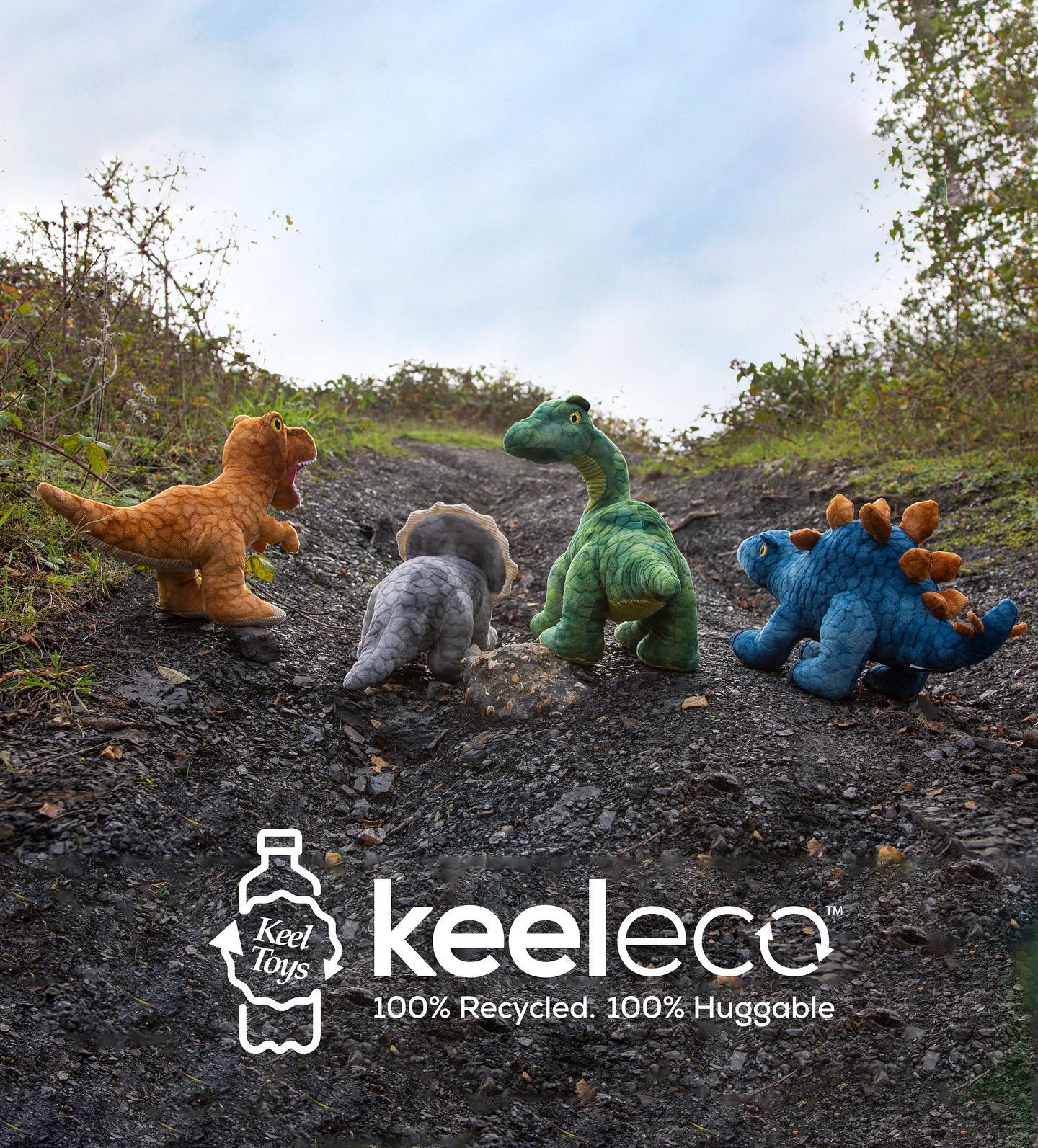 Keeleco 100% Recycled Plush Eco Toys (Tyrannosaurus Rex) - 0