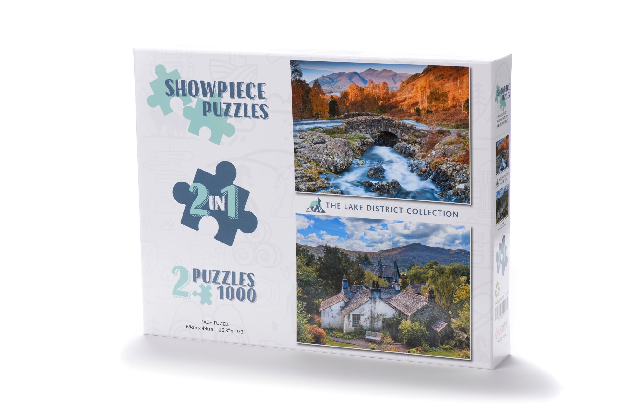 Showpiece Puzzles 2 x 1000 Piece Collection (Lake District) BOX DAMAGED