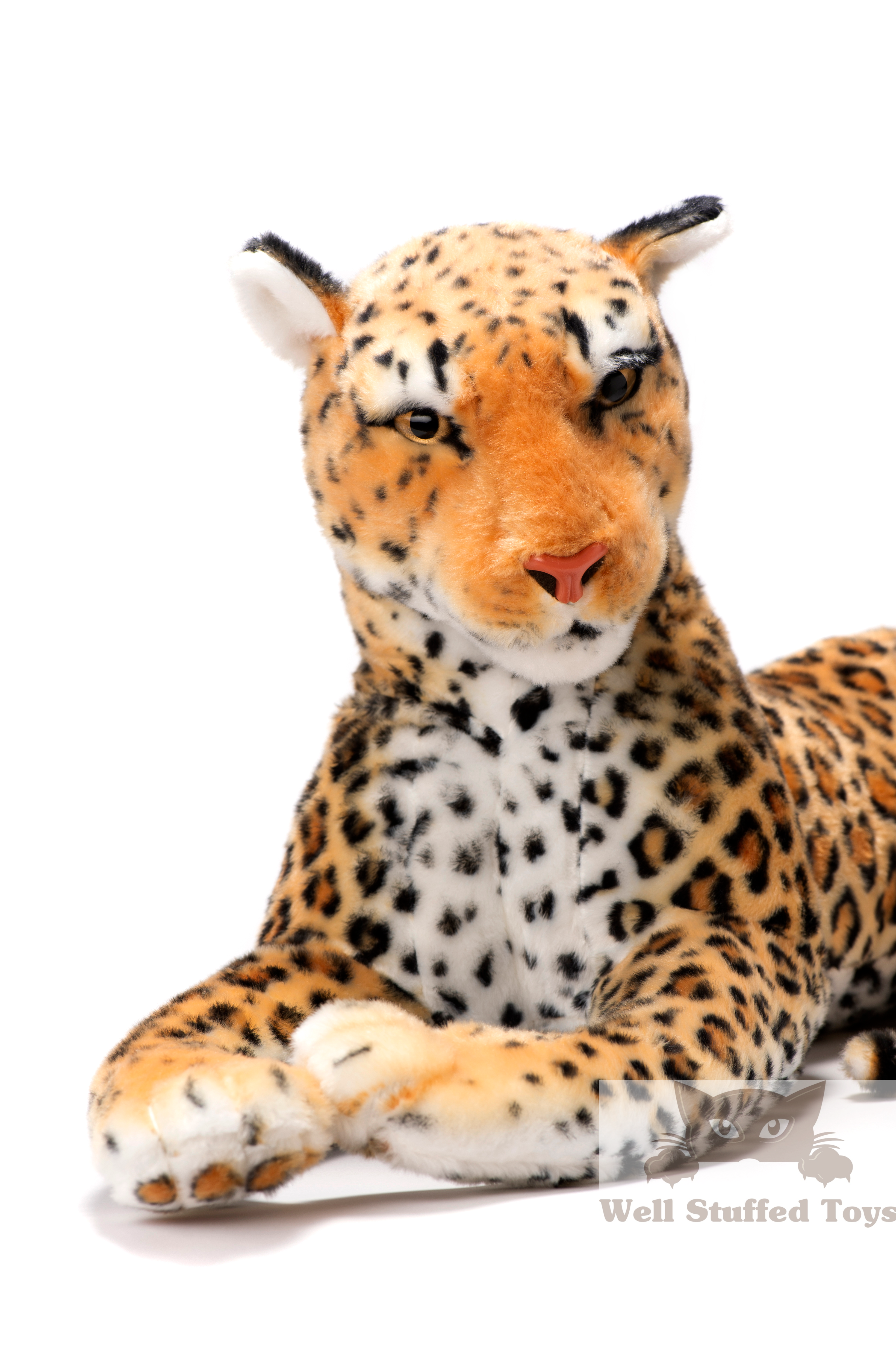 Deluxe Paws Realistic Large Leopard Plush 100cm 40"