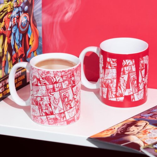 Paladone Marvel Logo Heat Change Mug | Officially Licensed Superhero Merch