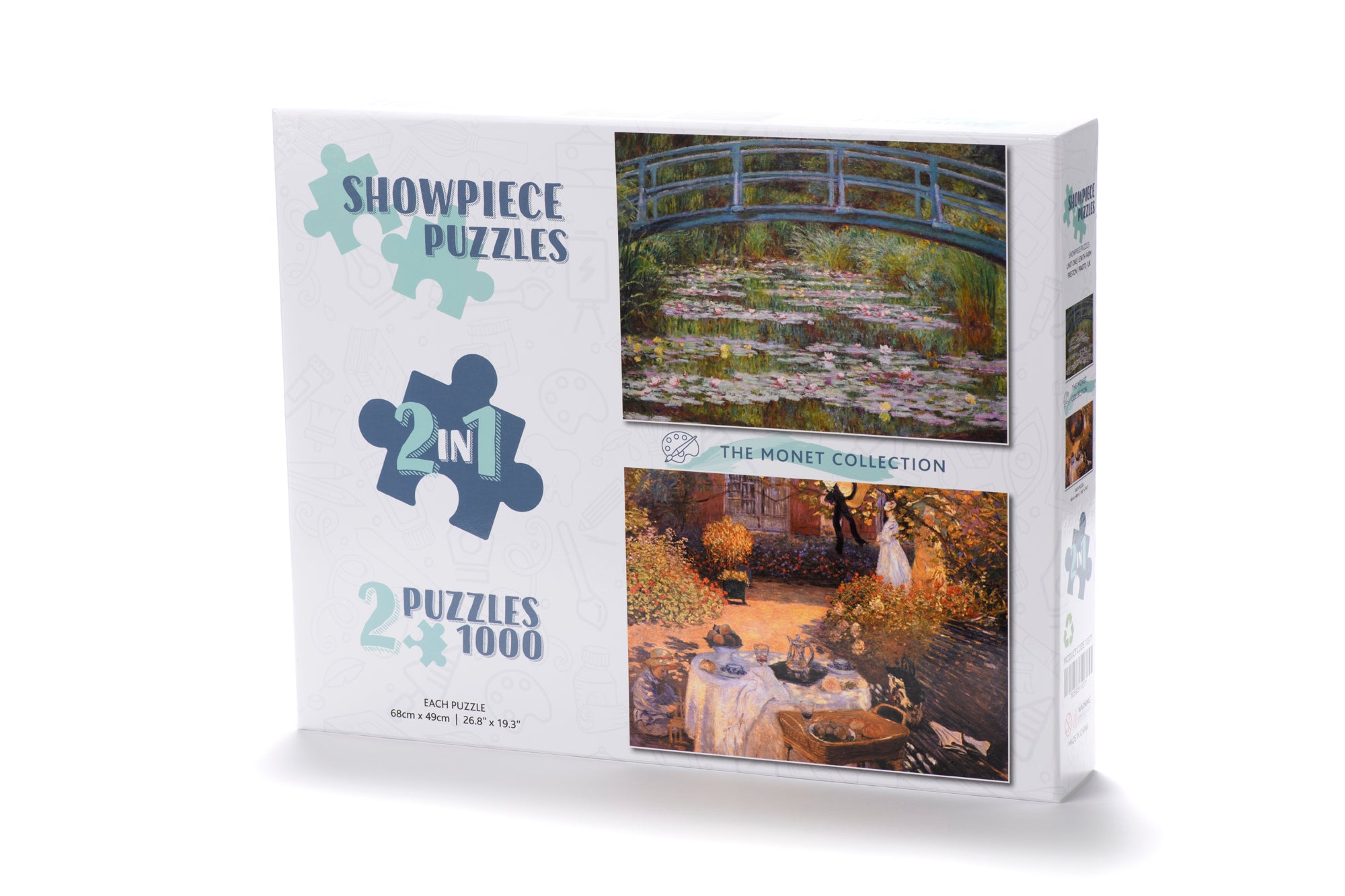 Showpiece Puzzles 2 x 1000 Piece Collection (Monet) - 0