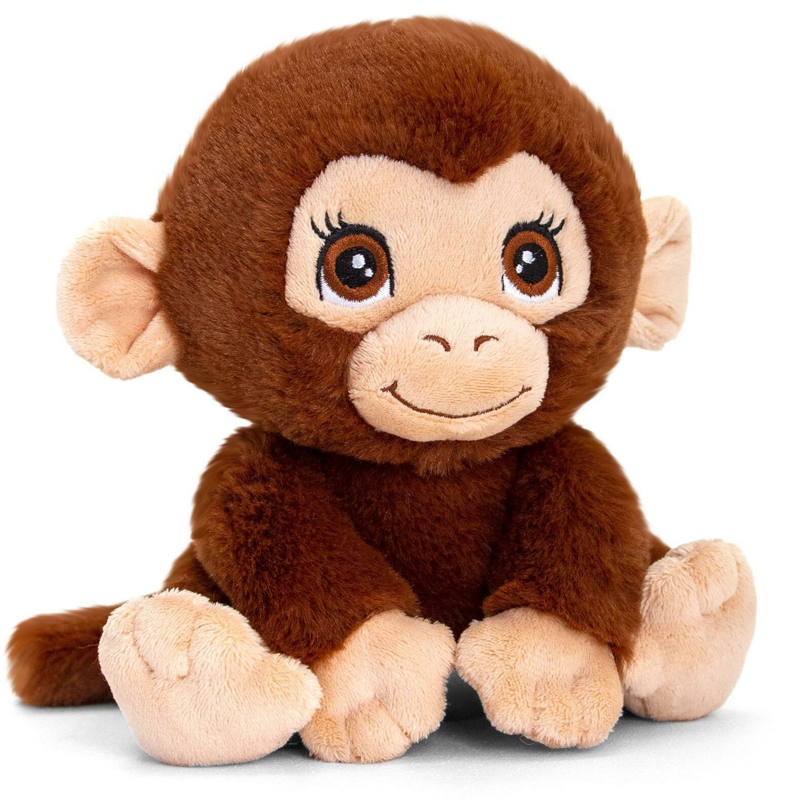 Keel Adoptable World MONKEY 16cm 100% Recycled Eco Plush Soft Toy