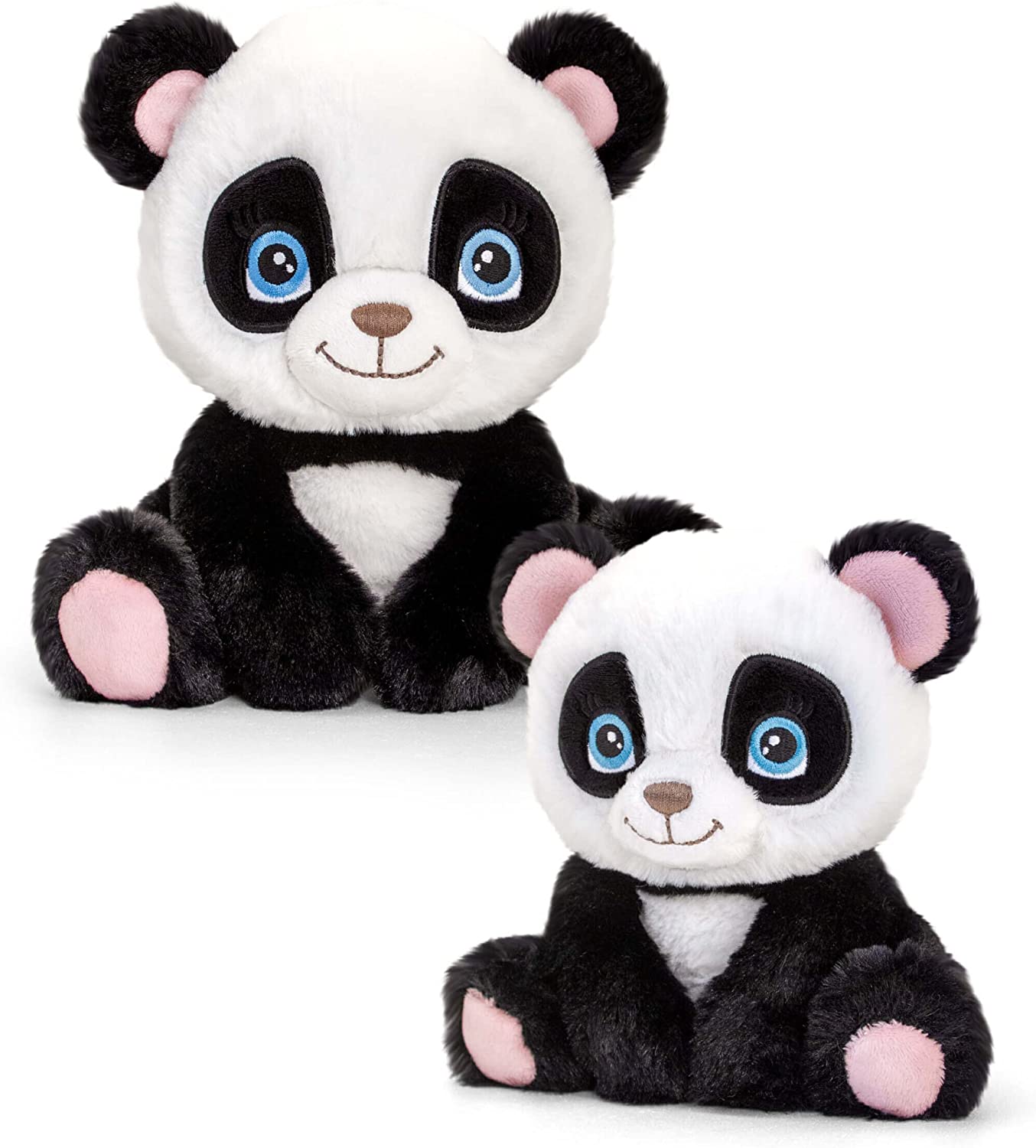 Keel Adoptable World PANDA 16cm 100% Recycled Eco Plush Soft Toy