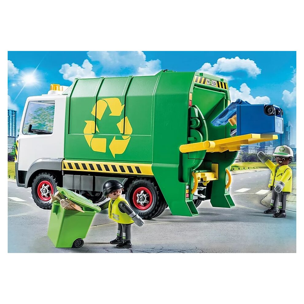 Playmobil Recycling Truck 61 Piece Set 71234 Waste Bin Collection - 0