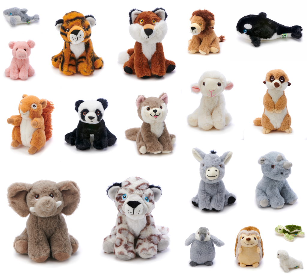 Your Planet 15cm 6" Recycled Animal Eco Plush Soft Toys