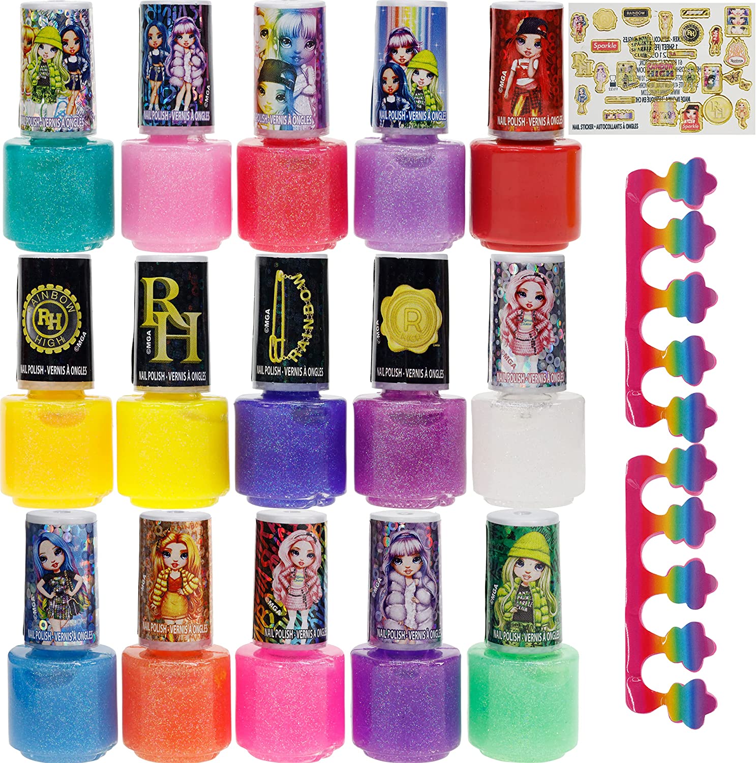 Townley Girl Peel-Off Nail Polish Activity Sets for Girls