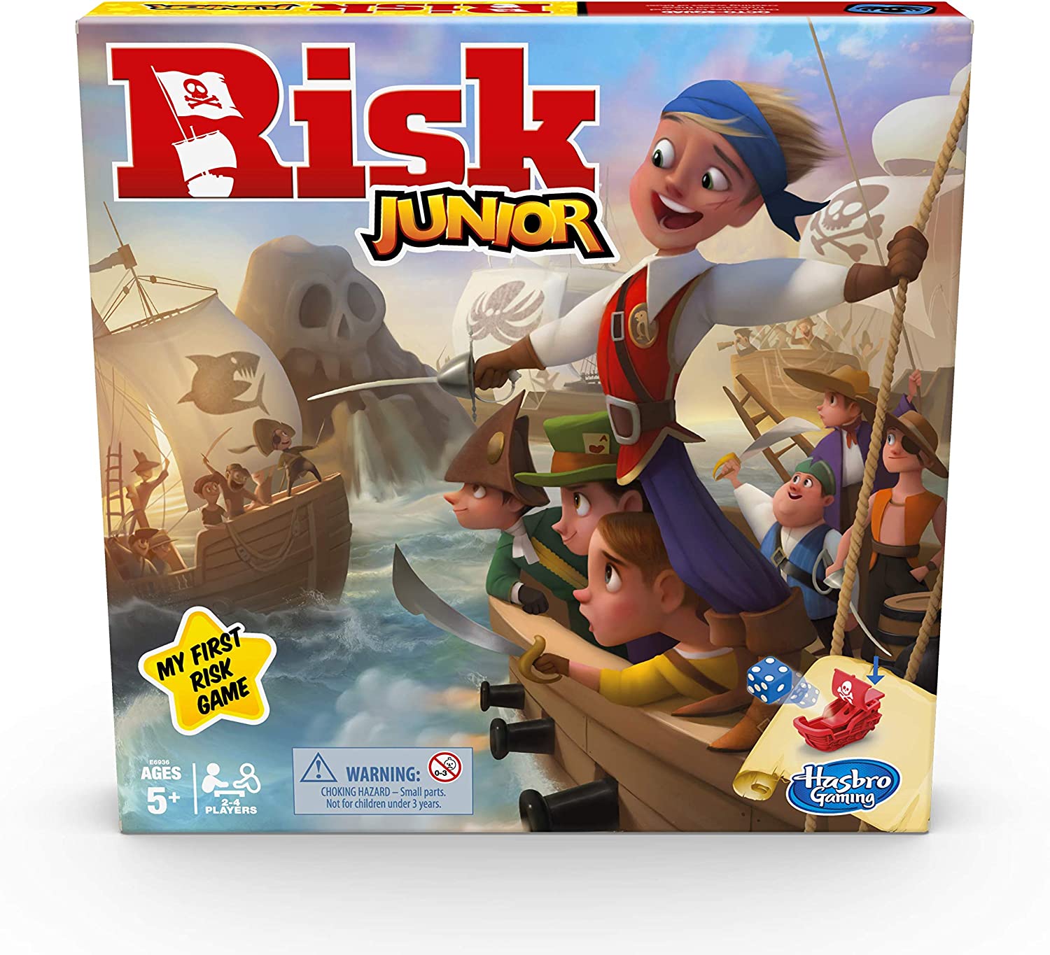 Hasbro Gaming Risk Junior Game, Strategy Board Game, Pirate Themed Game