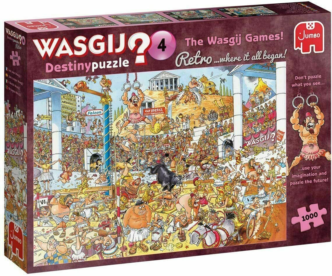 Wasgij Retro Destiny 4 The Wasgij Games! Jigsaw Puzzle (1000 Pieces)BOX DAMAGED