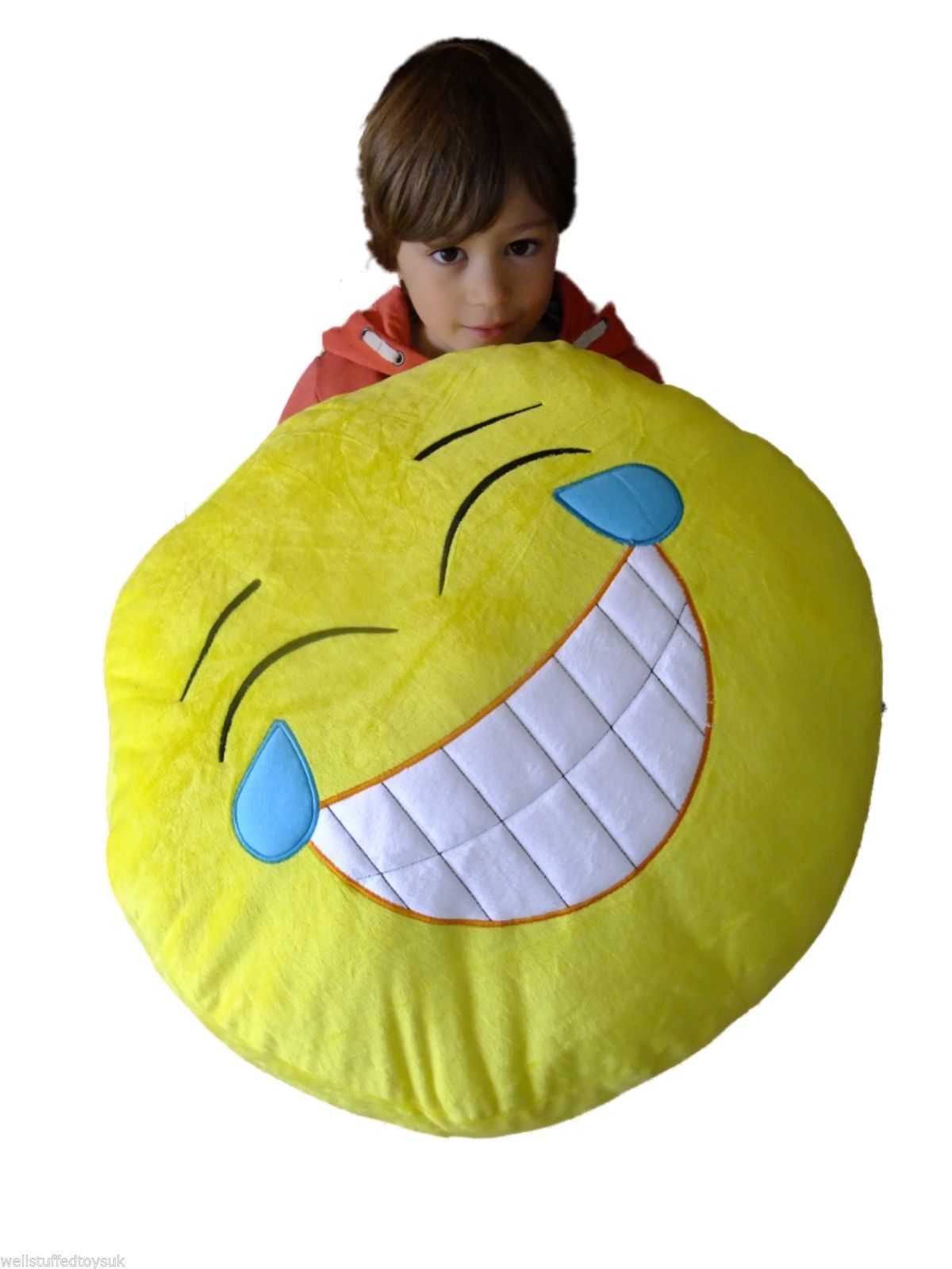 Huge XXL Giant Emoji Cushions - Smile Goofy PMSL Shades Heart Eyes