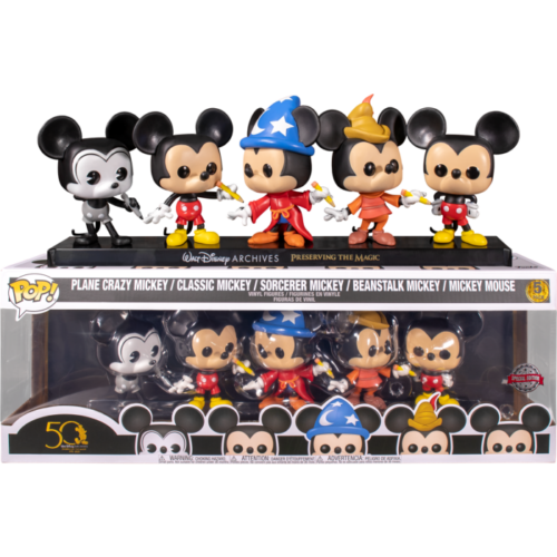 Funko Pop! Walt Disney Archives - Mickey Mouse 50th Anniversary 5-Pack