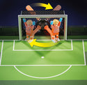 PLAYMOBIL Sports & Action 71120 Soccer Stadium, Table Football Game for Kids, with 2 Footballers with Kick Mechanism, 2 Goalkeepers, 3 Balls, Tabletop Toy for Children 5+