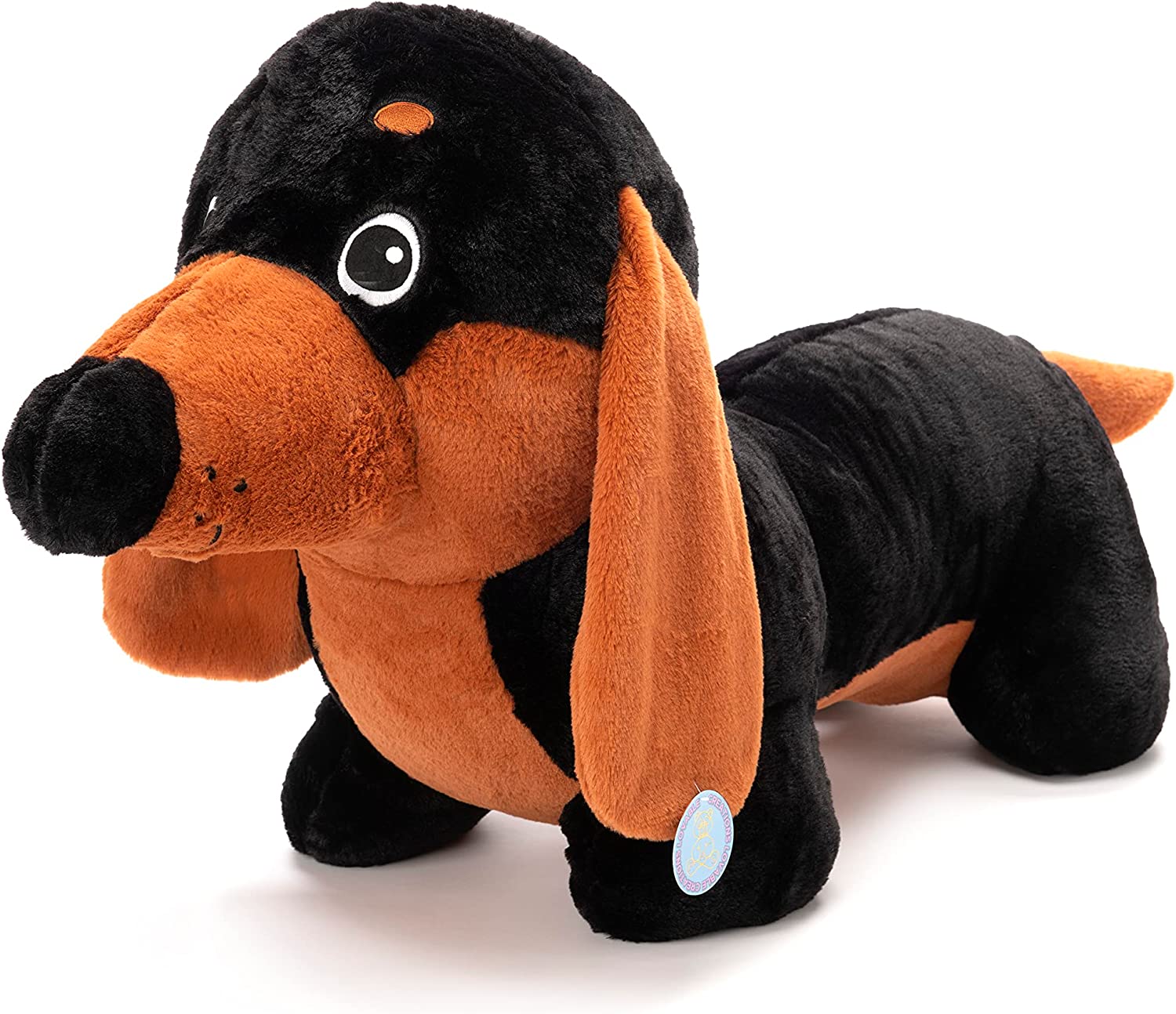 GIANT 100cm Sausage Dog Dachshund Plush Soft Toy - 0