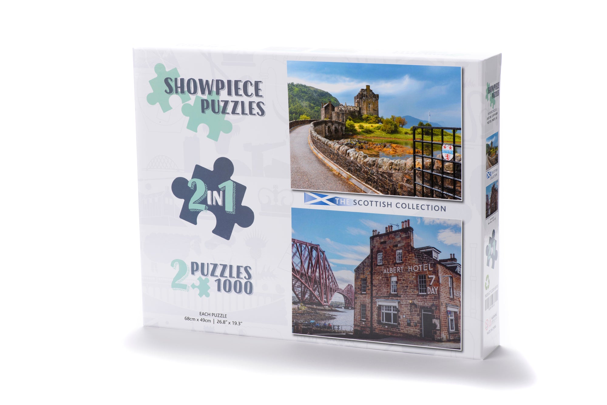 Showpiece Puzzles 2 x 1000 Piece Collection (Scotland)BOX DAMAGED