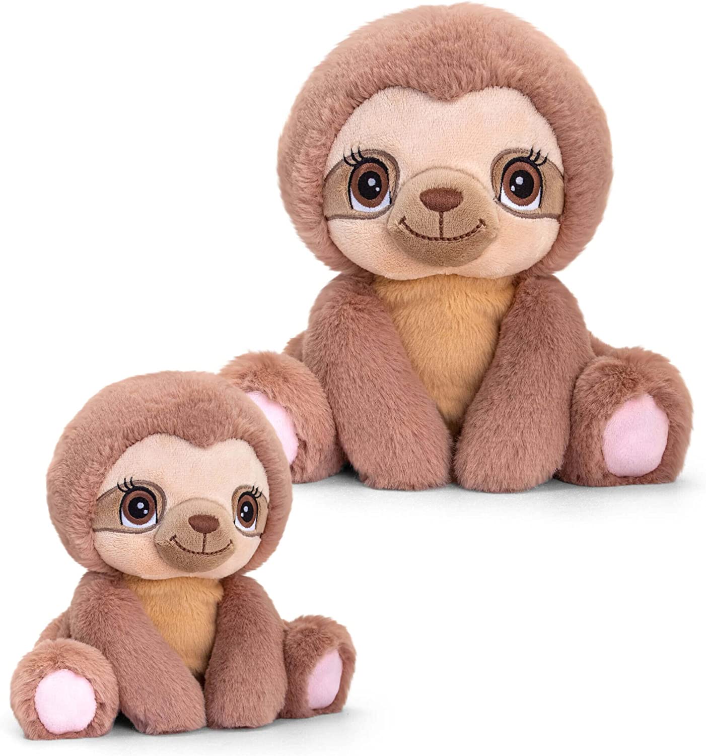 Keel Adoptable World SLOTH 16cm 100% Recycled Eco Plush Soft Toy - 0