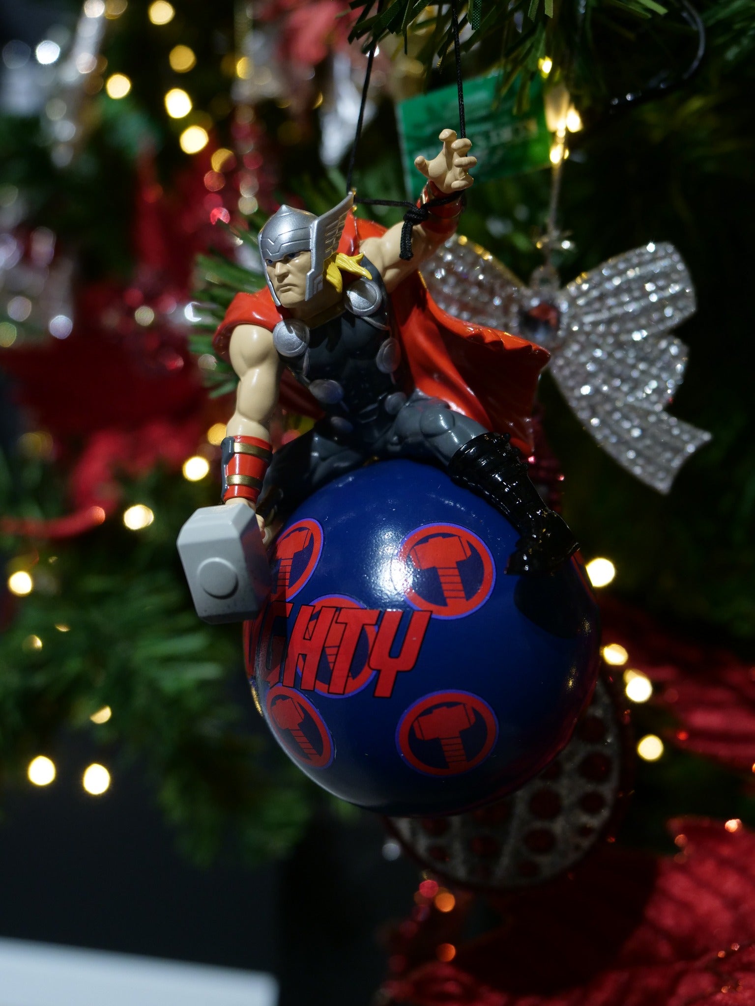 Marvel Christmas Tree Decorations Baubles - Hulk, Thor, Spiderman, Captain America