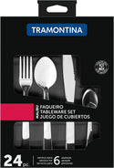 Tramontina 24 Pc. Malibu Cutlery Set, Tablewear, Stainless Steel, 23798/046