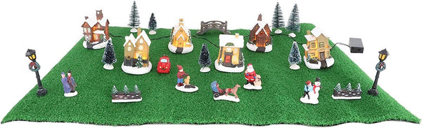 Christmas Village Scene Decoration Light Up Houses 4/7/12/25 pieces