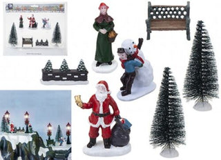 Christmas Village Scene Decoration Light Up Houses 4/7/12/25 pieces